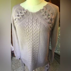 Light purple small Venus woven sweater